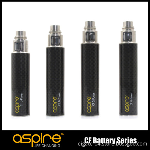Aspire G-Power Carbon Fiber/ CF Battery with 6 Holes on The Bottom to Ensure Safety